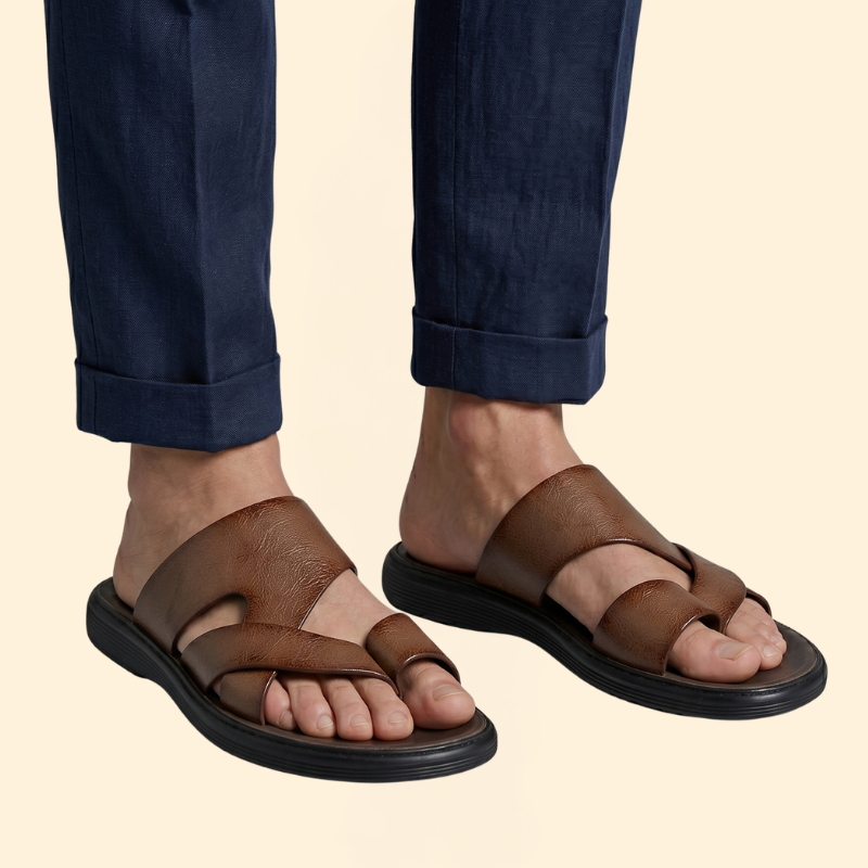 Men’s Slide Sandals with Toe Loop