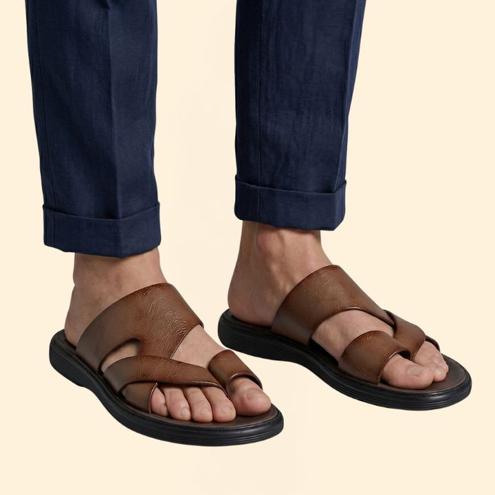 Men’s Slide Sandals with Toe Loop