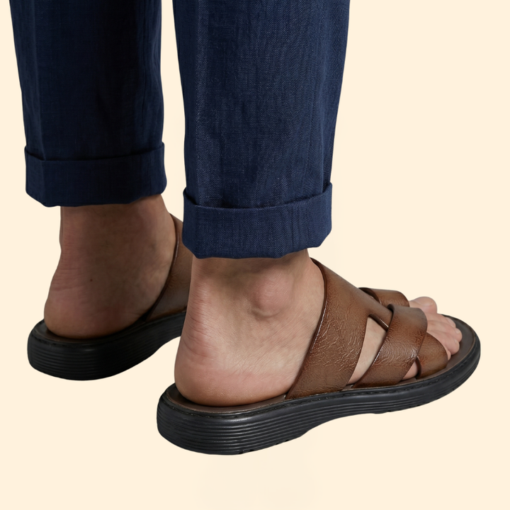 Men’s Slide Sandals with Toe Loop