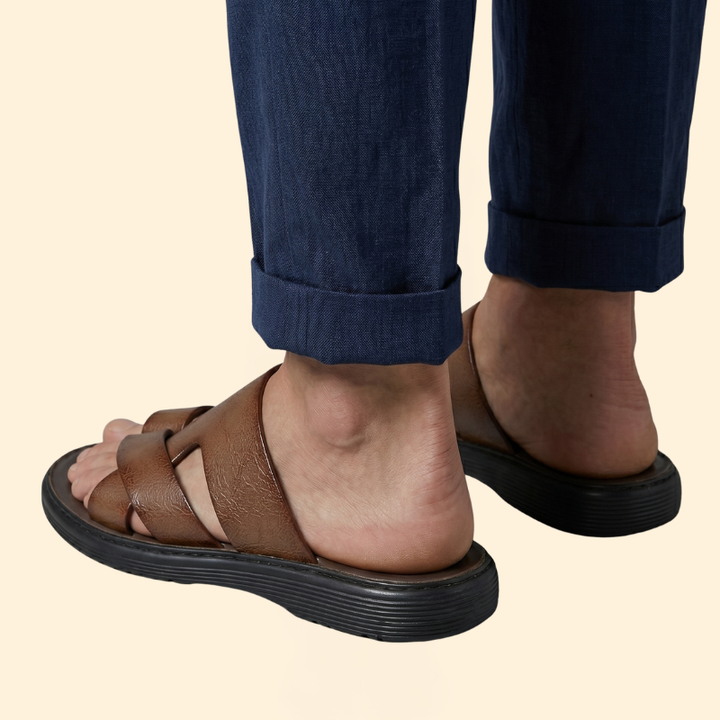 Men’s Slide Sandals with Toe Loop