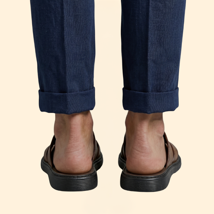 Men’s Slide Sandals with Toe Loop