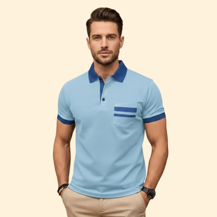 Men's Slim Fit Polo Shirt with Pocket