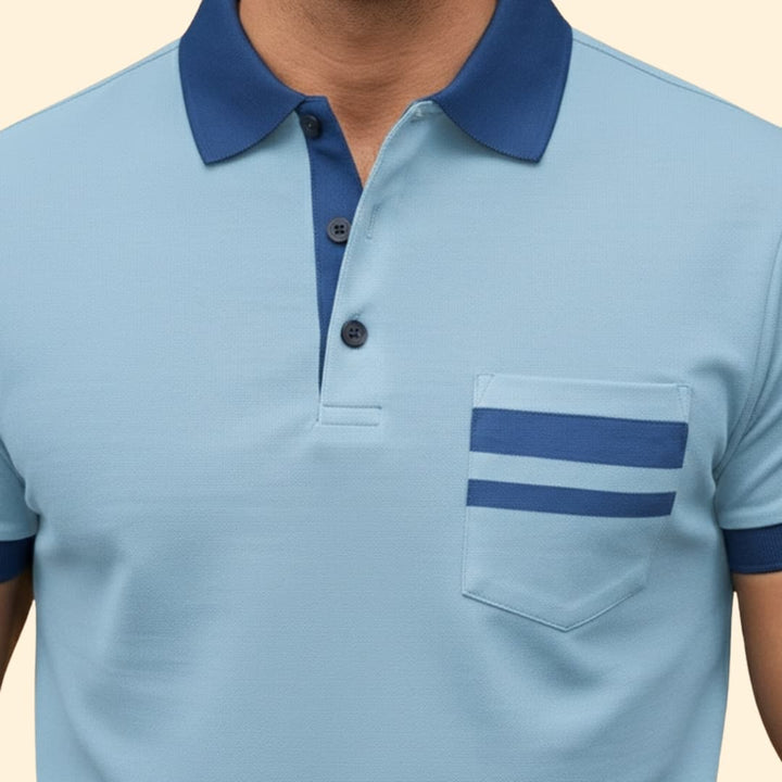 Men's Slim Fit Polo Shirt with Pocket
