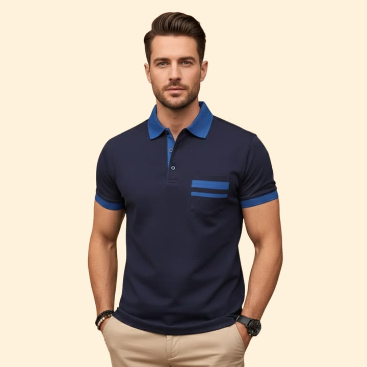 Men's Slim Fit Polo Shirt with Pocket
