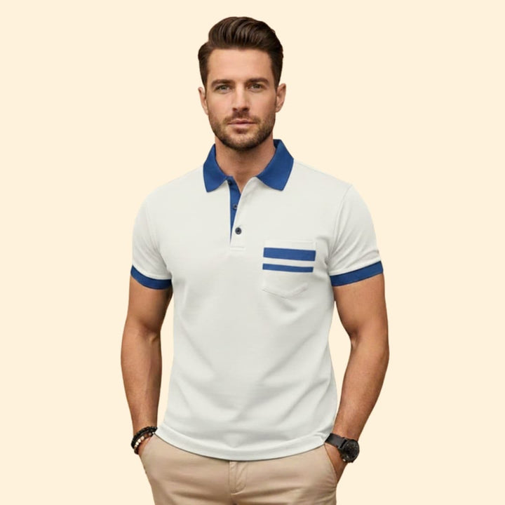 Men's Slim Fit Polo Shirt with Pocket