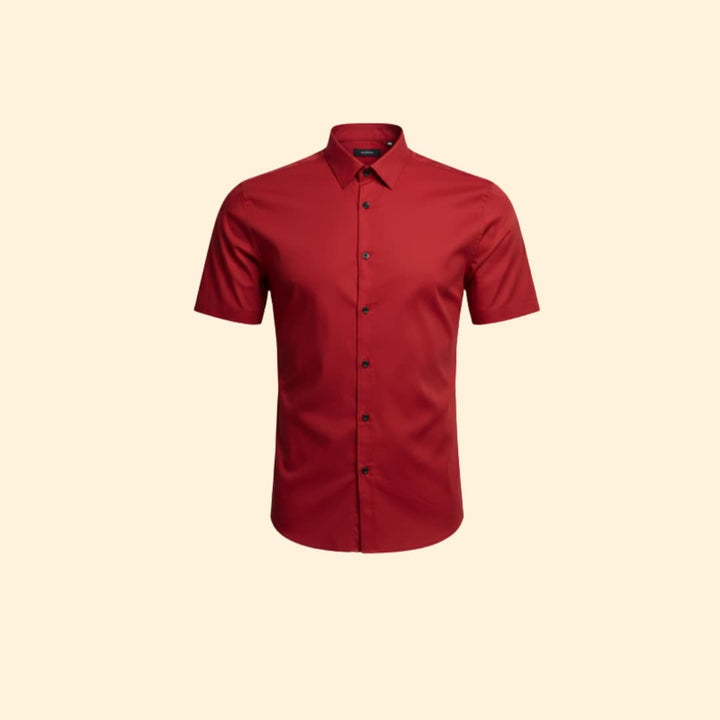 Men’s Slim Fit Shirt with Short Sleeves