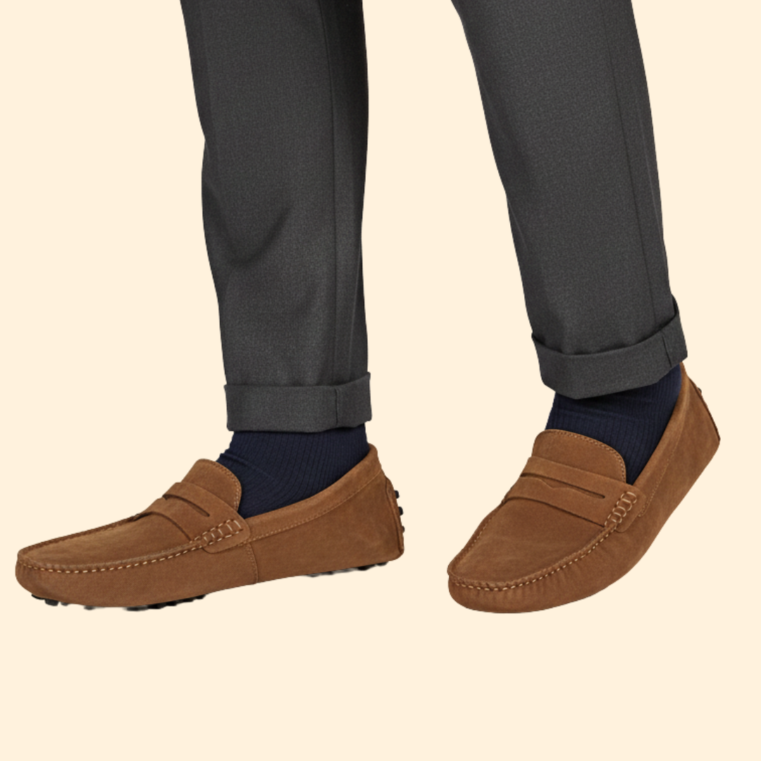 Men’s Loafers with Smooth Suede Upper
