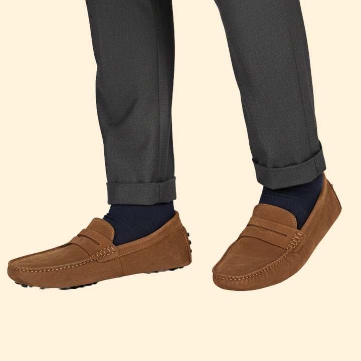 Men’s Loafers with Smooth Suede Upper