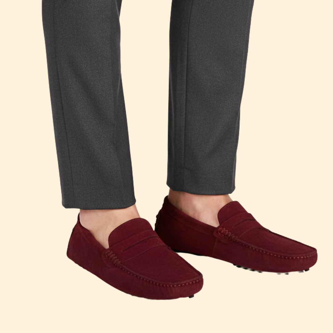 Men’s Loafers with Smooth Suede Upper