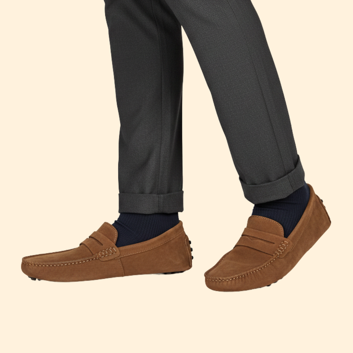 Men’s Loafers with Smooth Suede Upper