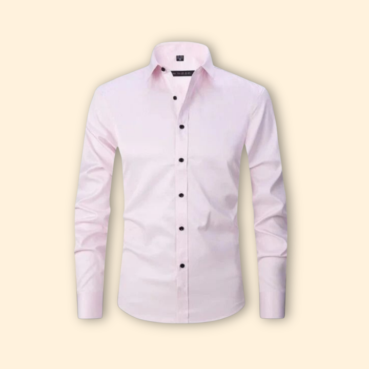 Tommy Men’s Button-Up Shirt with Spread Collar