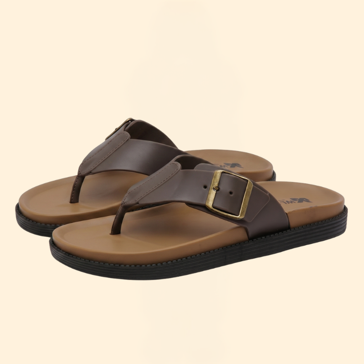 Men's Stitched Strap Sandals with Insole
