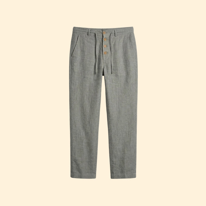 Men’s Straight Leg Pants with Drawstring Waist