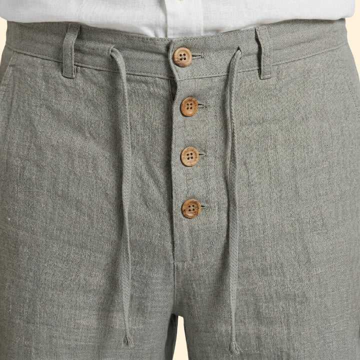 Men’s Straight Leg Pants with Drawstring Waist