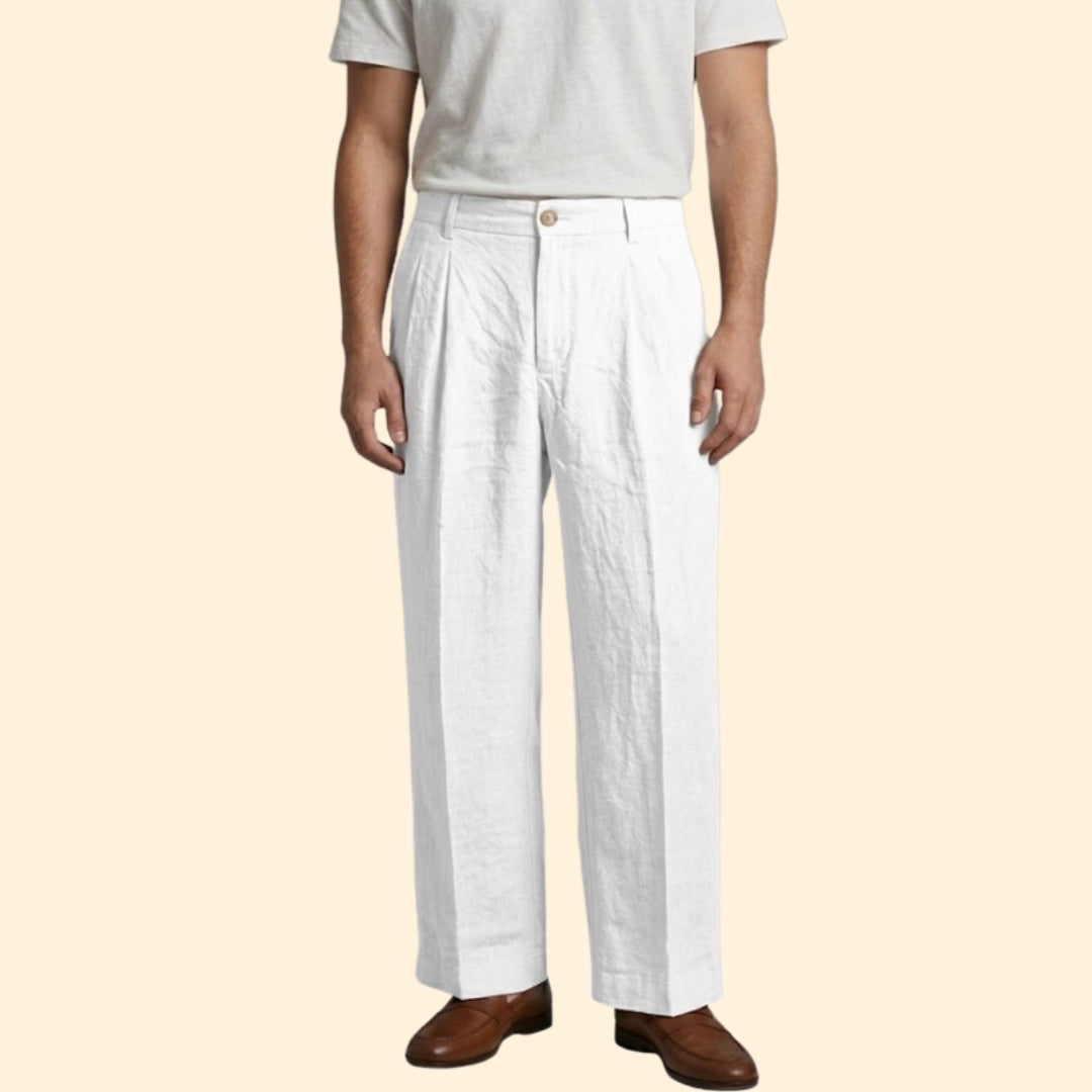 Men’s Straight Pants with Side Pockets