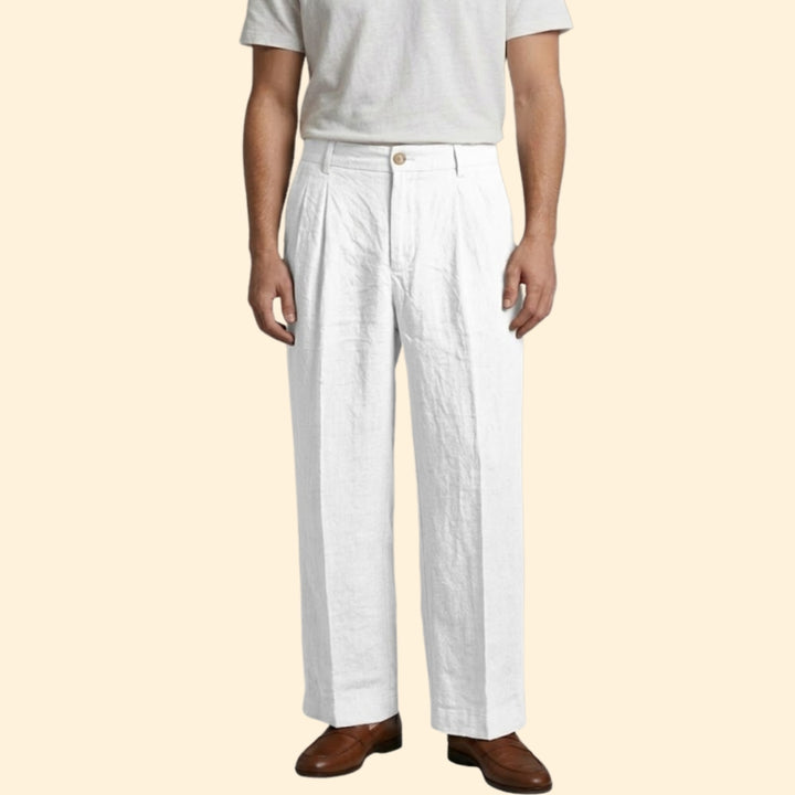Men’s Straight Pants with Side Pockets
