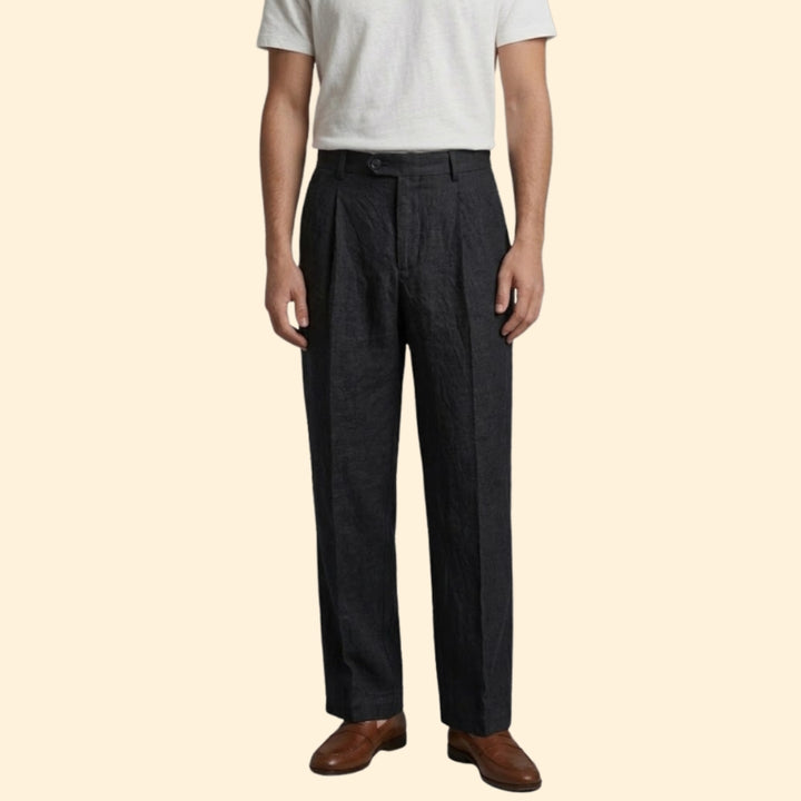 Men’s Straight Pants with Side Pockets