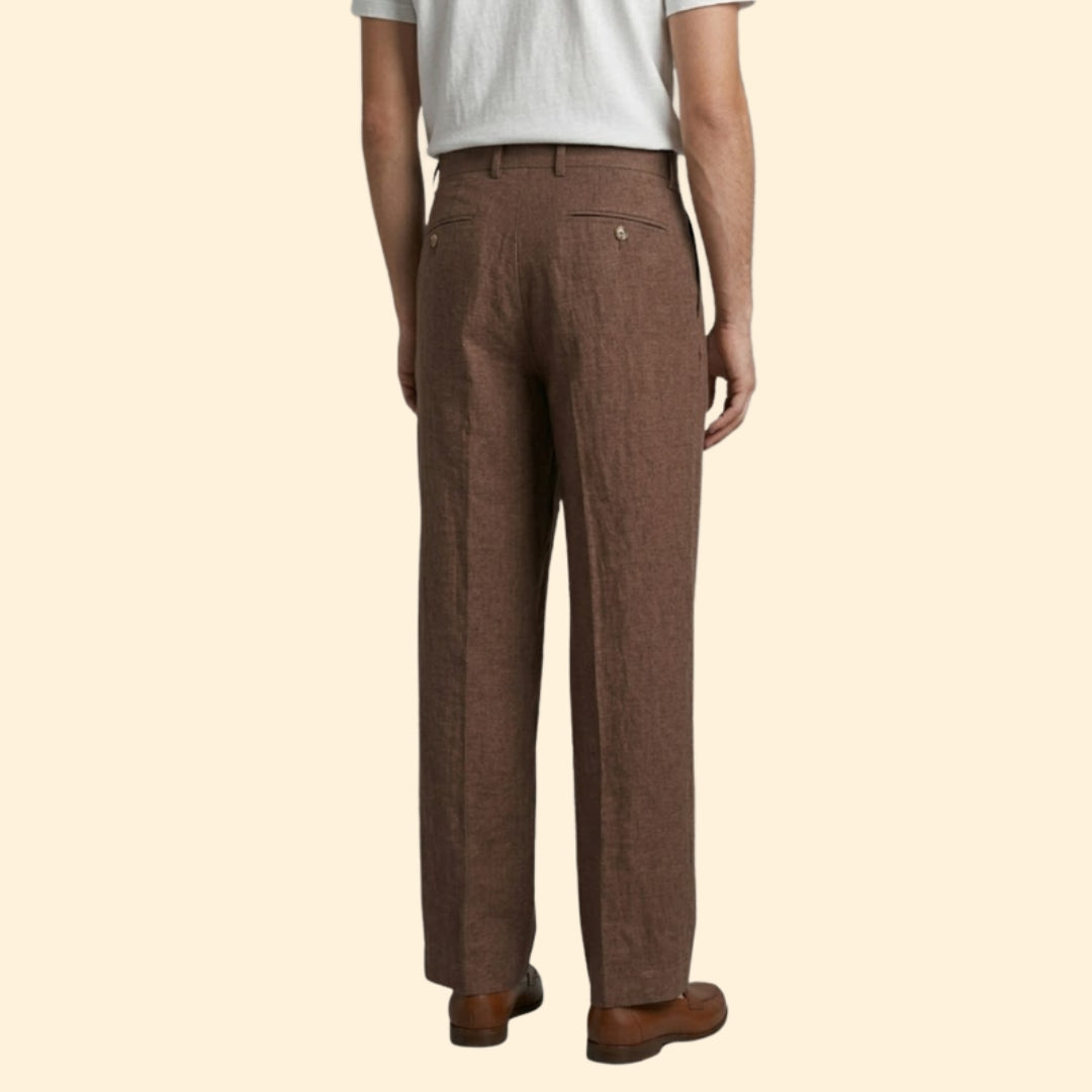 Men’s Straight Pants with Side Pockets