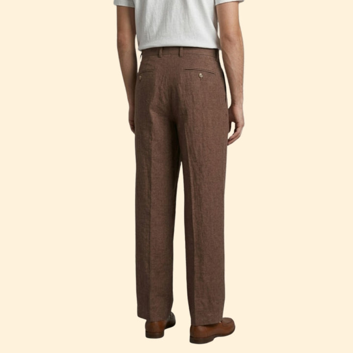 Men’s Straight Pants with Side Pockets