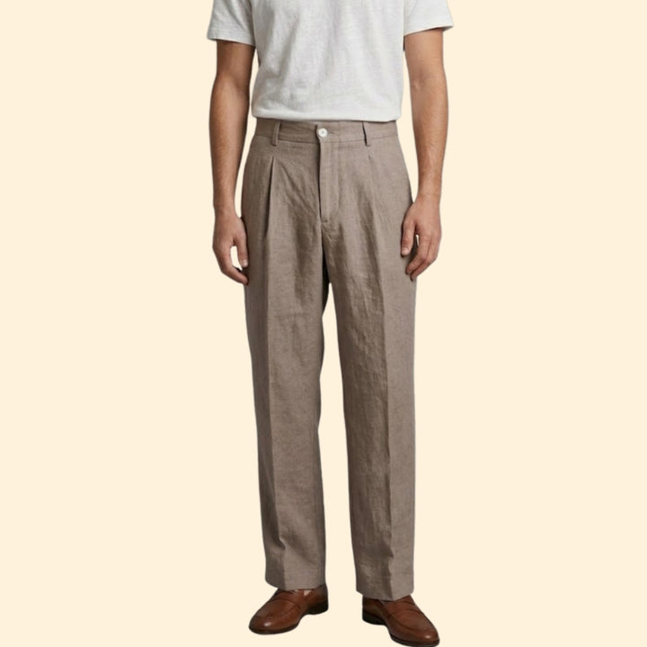 Men’s Straight Pants with Side Pockets