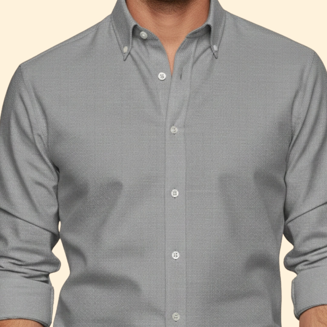 Men's Stretch Shirt with Rolled Sleeve