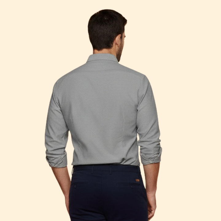 Men's Stretch Shirt with Rolled Sleeve