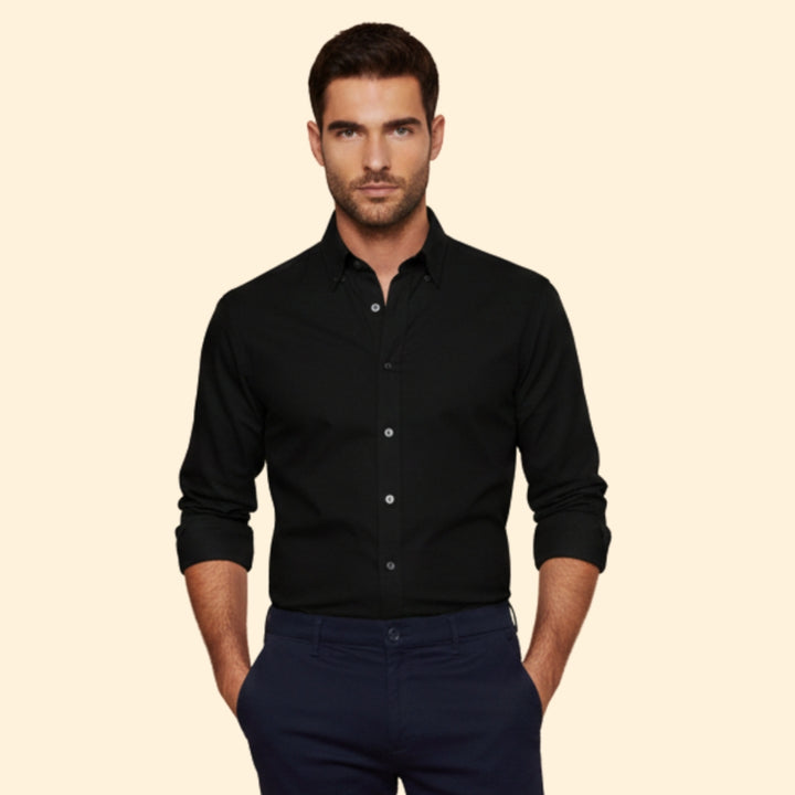 Men's Stretch Shirt with Rolled Sleeve