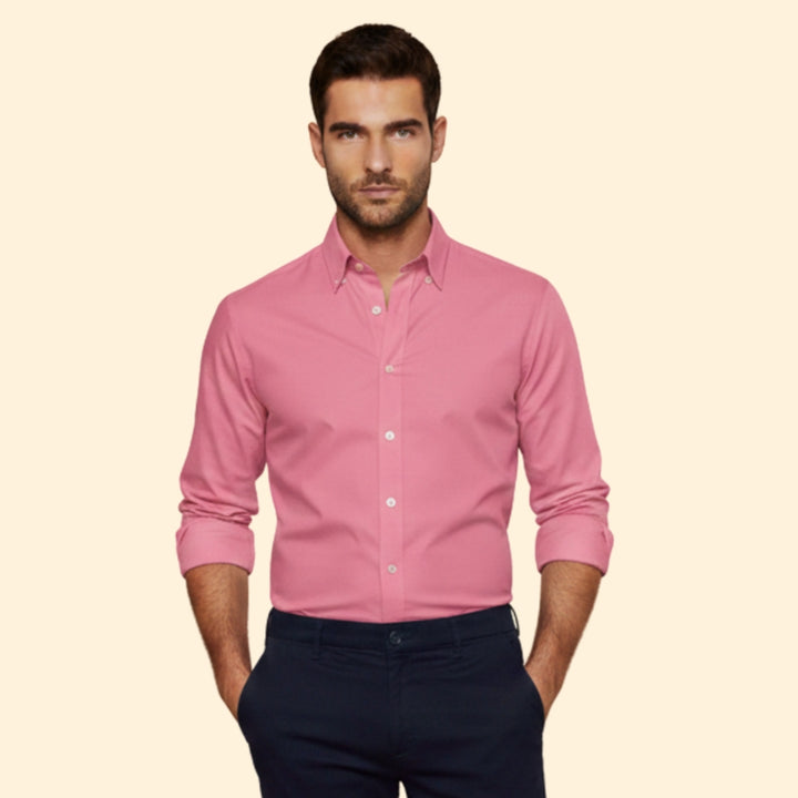 Men's Stretch Shirt with Rolled Sleeve