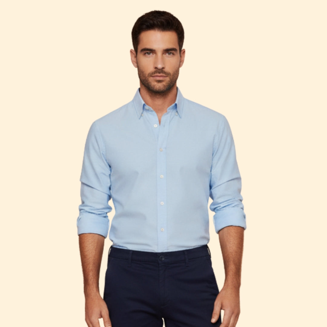 Men's Stretch Shirt with Rolled Sleeve