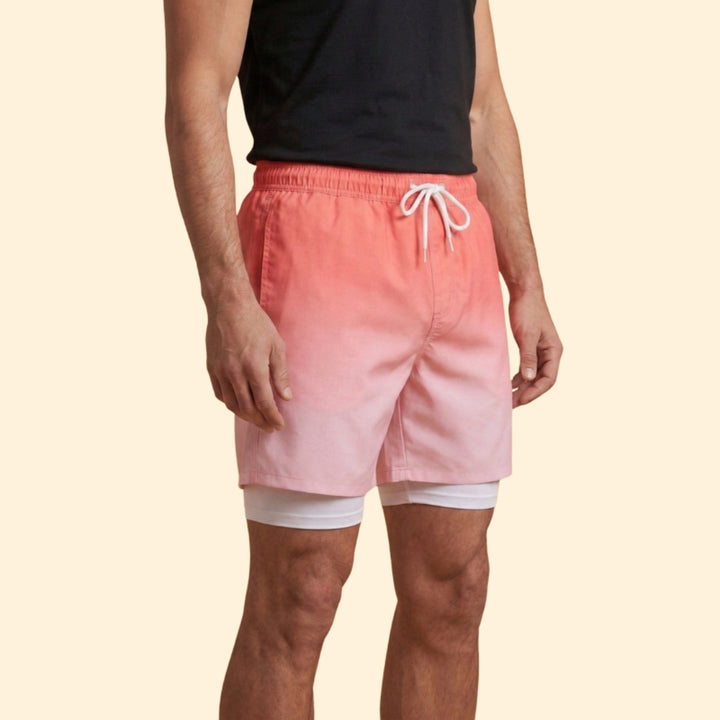 Men’s Stretch Swim Shorts with Elastic Waistband