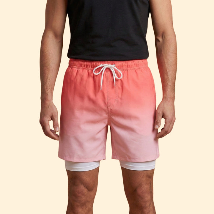 Men’s Stretch Swim Shorts with Elastic Waistband
