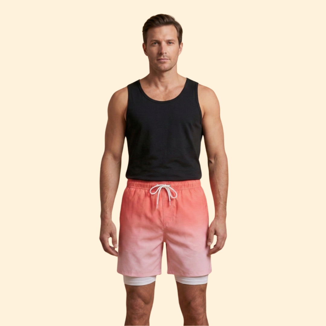 Men’s Stretch Swim Shorts with Elastic Waistband