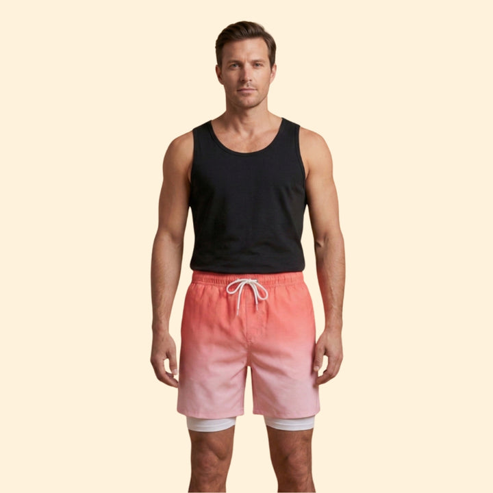 Men’s Stretch Swim Shorts with Elastic Waistband