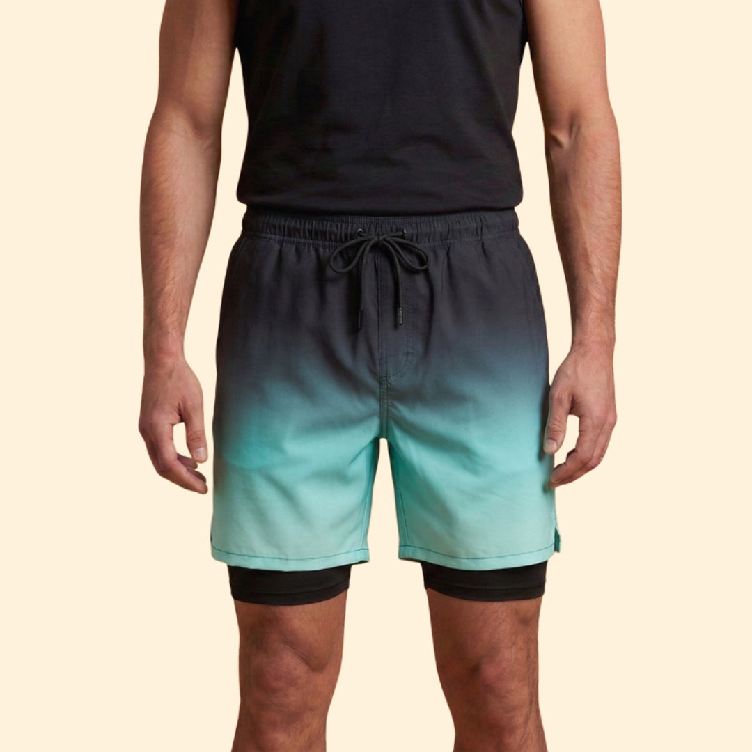 Men’s Stretch Swim Shorts with Elastic Waistband