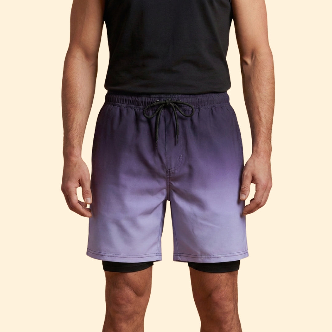 Men’s Stretch Swim Shorts with Elastic Waistband