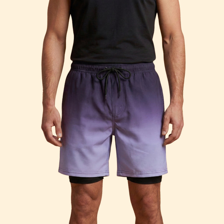 Men’s Stretch Swim Shorts with Elastic Waistband