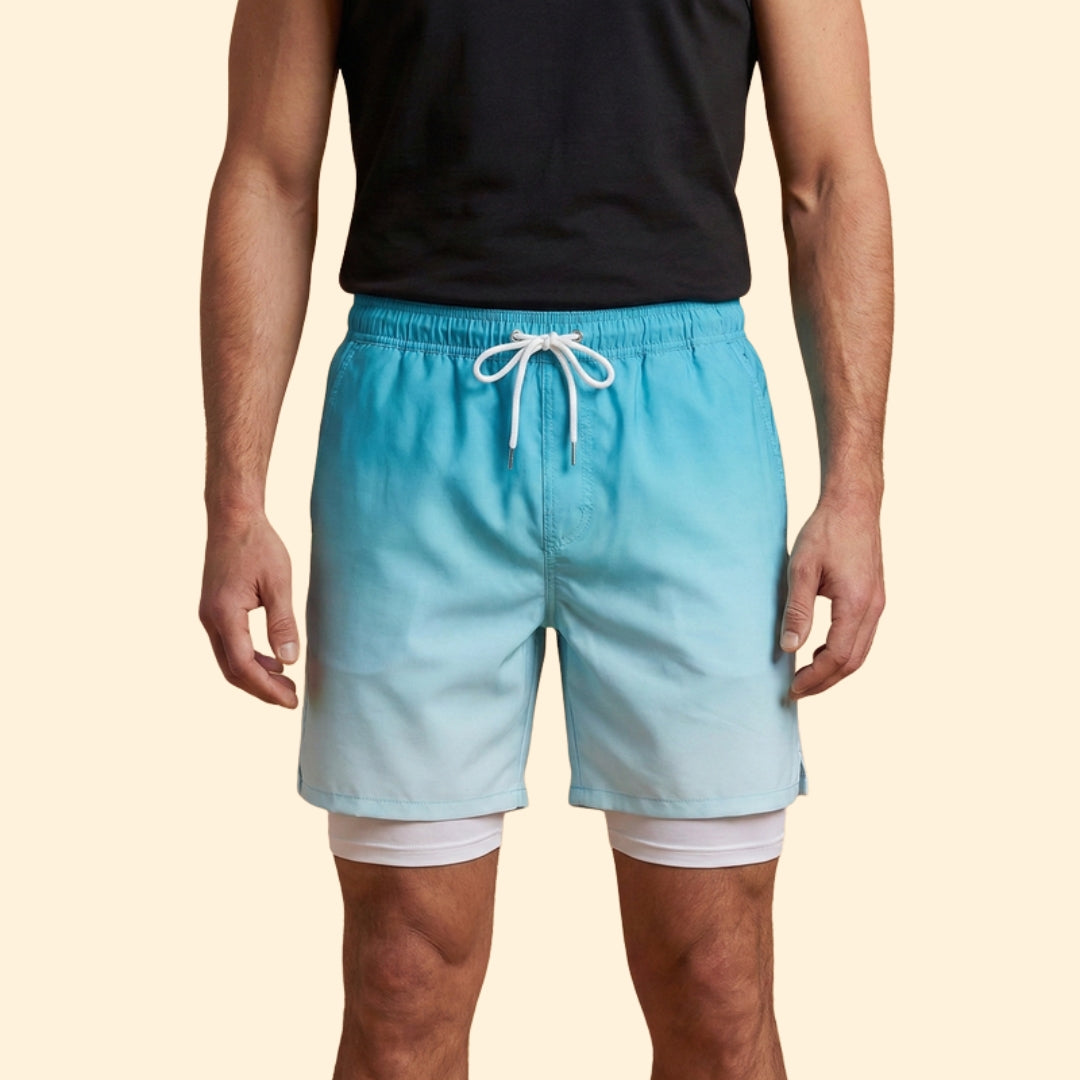 Men’s Stretch Swim Shorts with Elastic Waistband