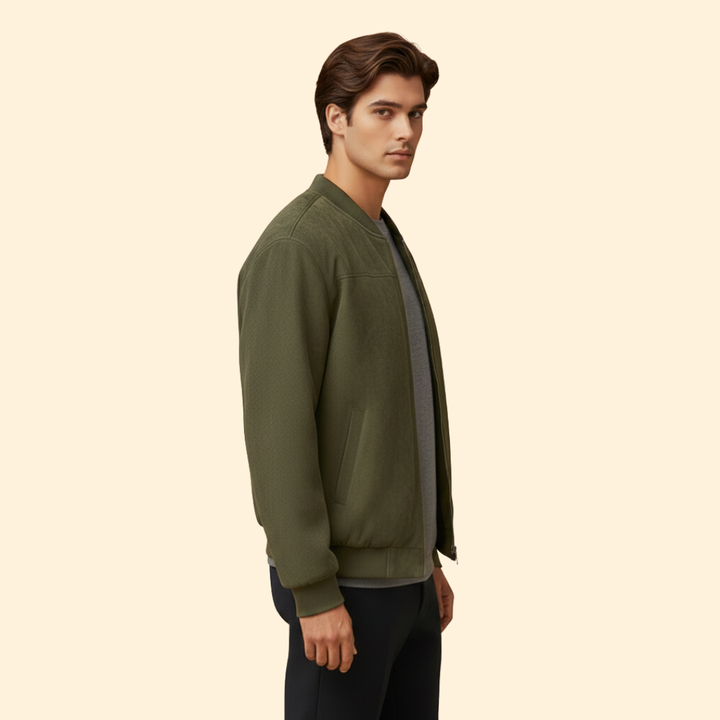 Men’s Bomber Jacket with Long Sleeve Style