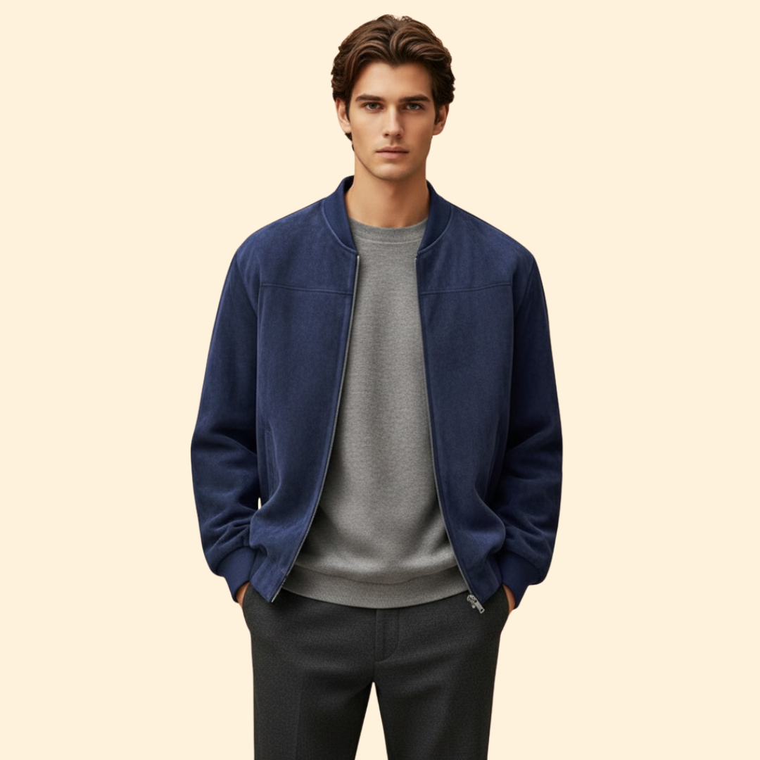 Men’s Bomber Jacket with Long Sleeve Style