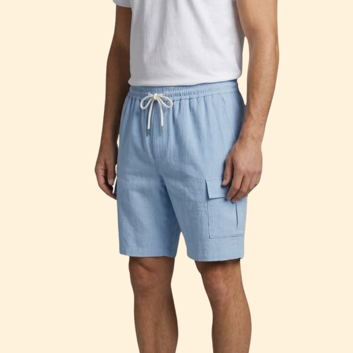 Men’s Cargo Shorts with Drawstring Waist