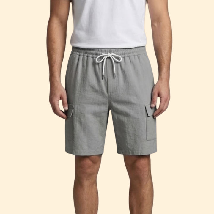 Men’s Cargo Shorts with Drawstring Waist