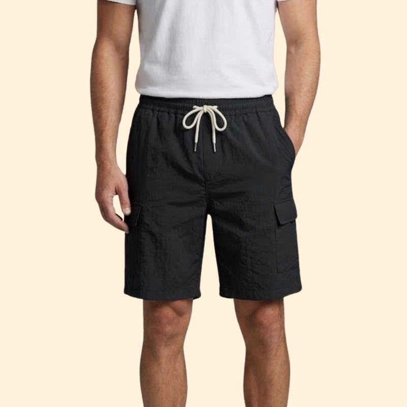 Men’s Cargo Shorts with Drawstring Waist
