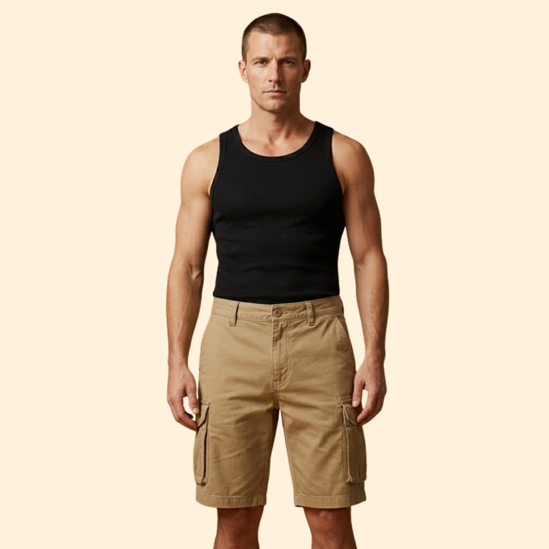 Men's Summer Cargo Shorts with Multiple Pockets