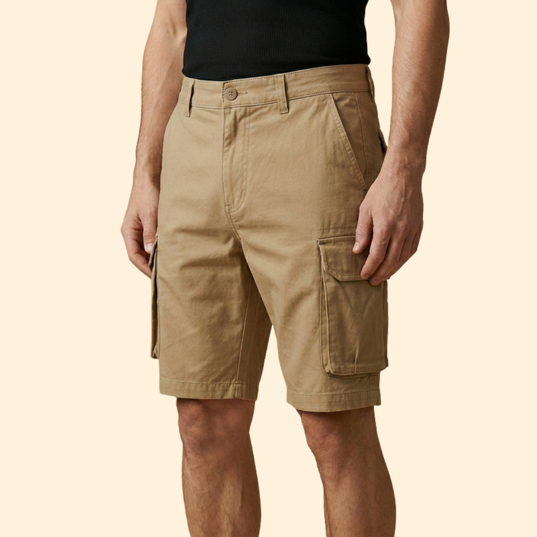 Men's Summer Cargo Shorts with Multiple Pockets