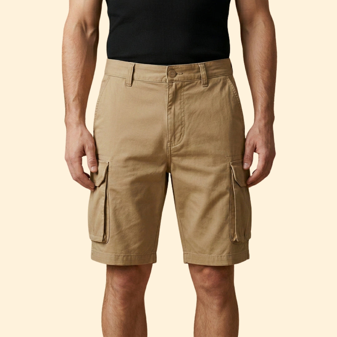 Men's Summer Cargo Shorts with Multiple Pockets
