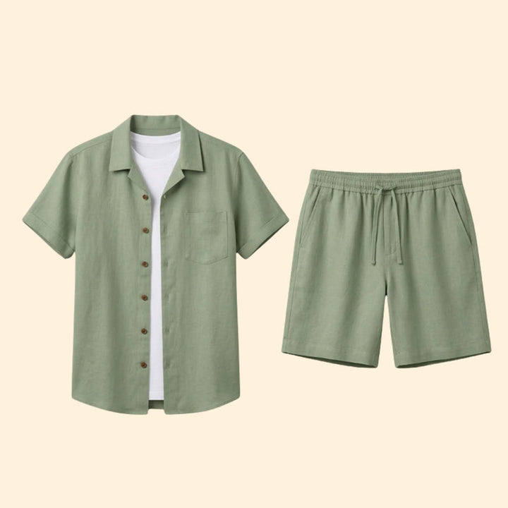 Men’s Summer Shirt and Pants with Casual Fit