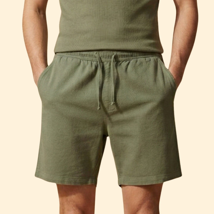 Men's Summer Shorts with Drawstring Waistband
