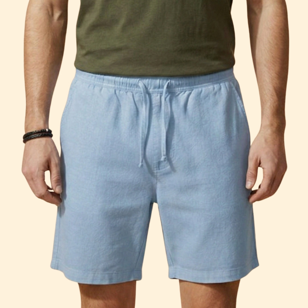 Men's Summer Shorts with Drawstring Waistband