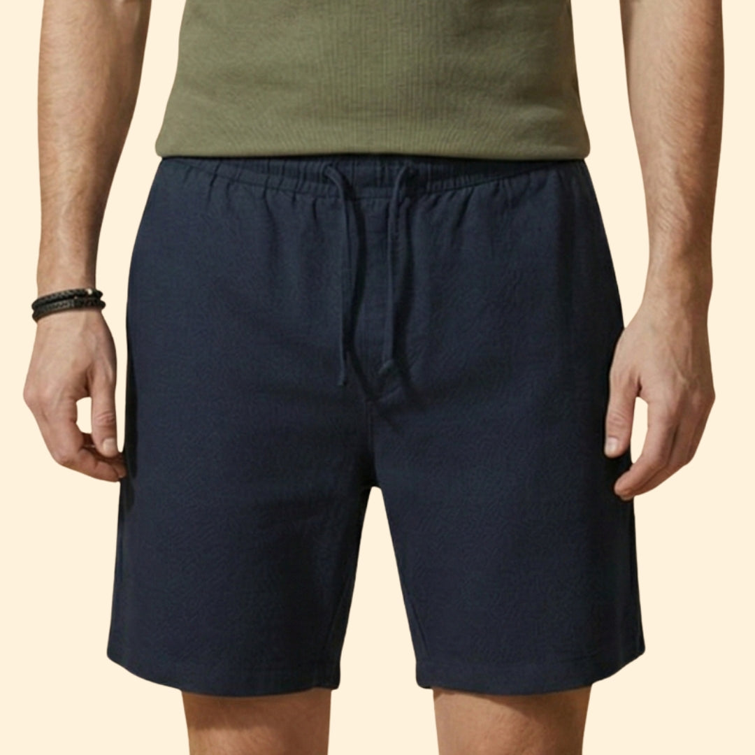 Men's Summer Shorts with Drawstring Waistband