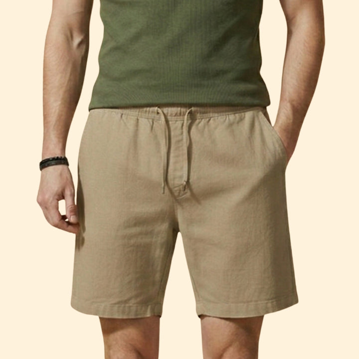 Men's Summer Shorts with Drawstring Waistband
